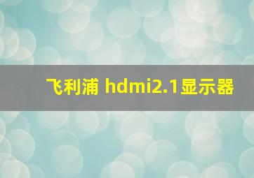 飞利浦 hdmi2.1显示器